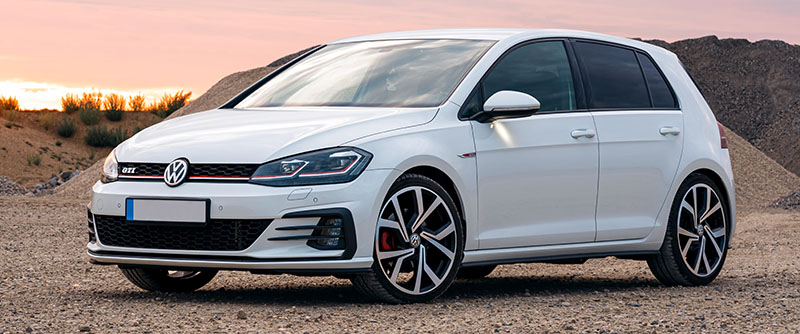 VW Golf, 7. Generation als GTI, ansicht von schräg vorne links